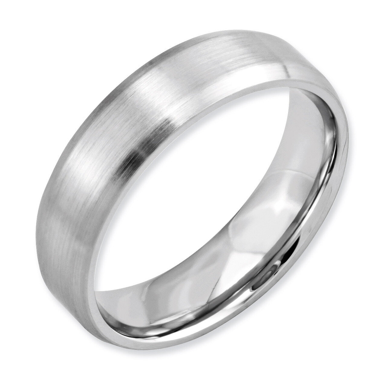 Beveled Edge Satin 6mm Band - Cobalt CC13 by Chisel, MPN: CC13, 886774025308
