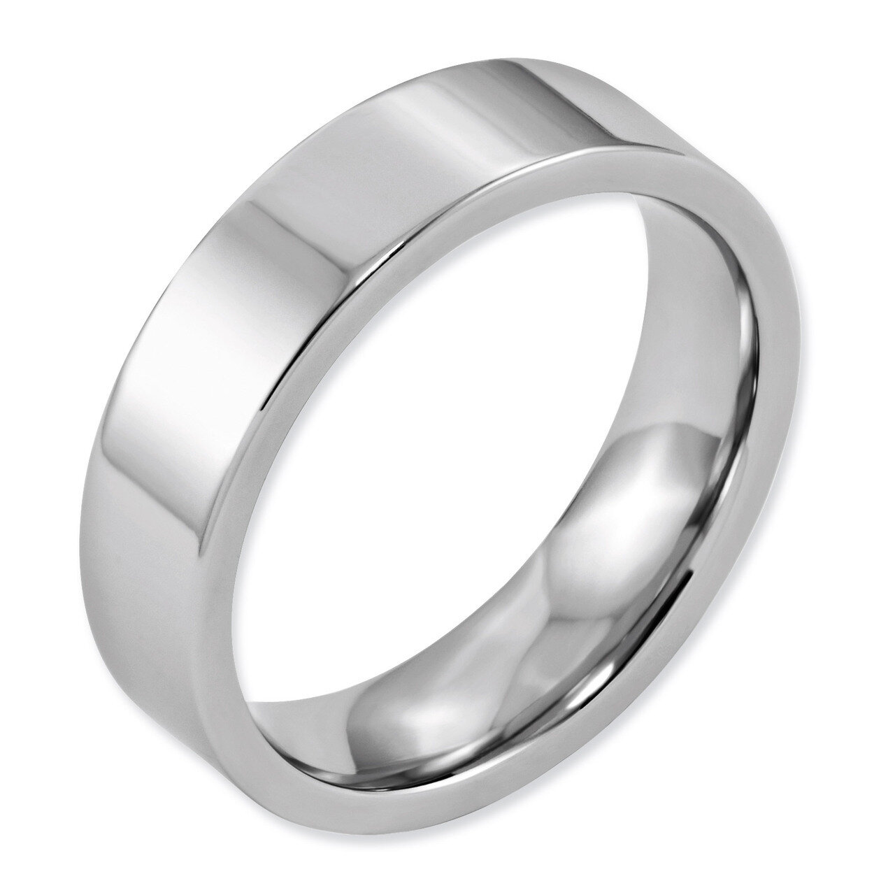 Flat Polished 6mm Band - Cobalt CC21 by Chisel, MPN: CC21, 886774026367