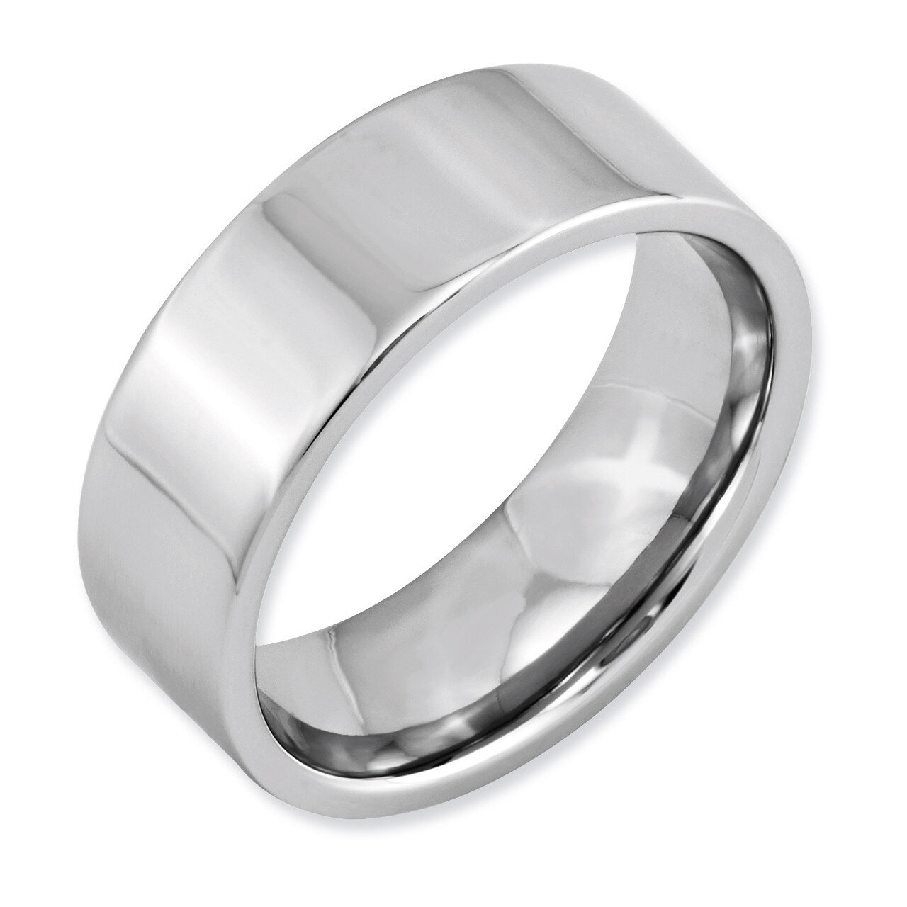 Flat Polished 8mm Band - Cobalt CC23 by Chisel, MPN: CC23, 886774026602