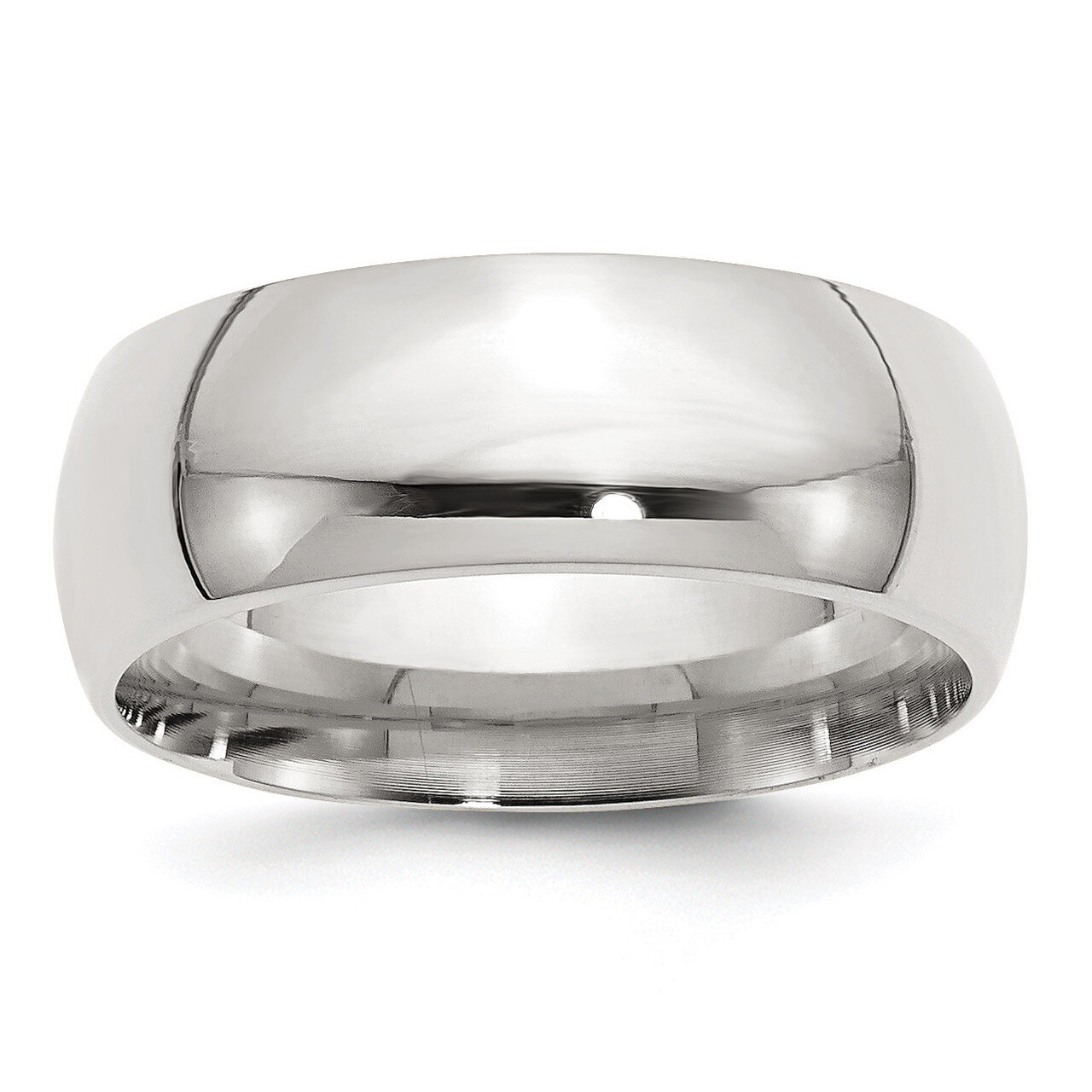 8mm Comfort Fit Band - Sterling Silver QCF080