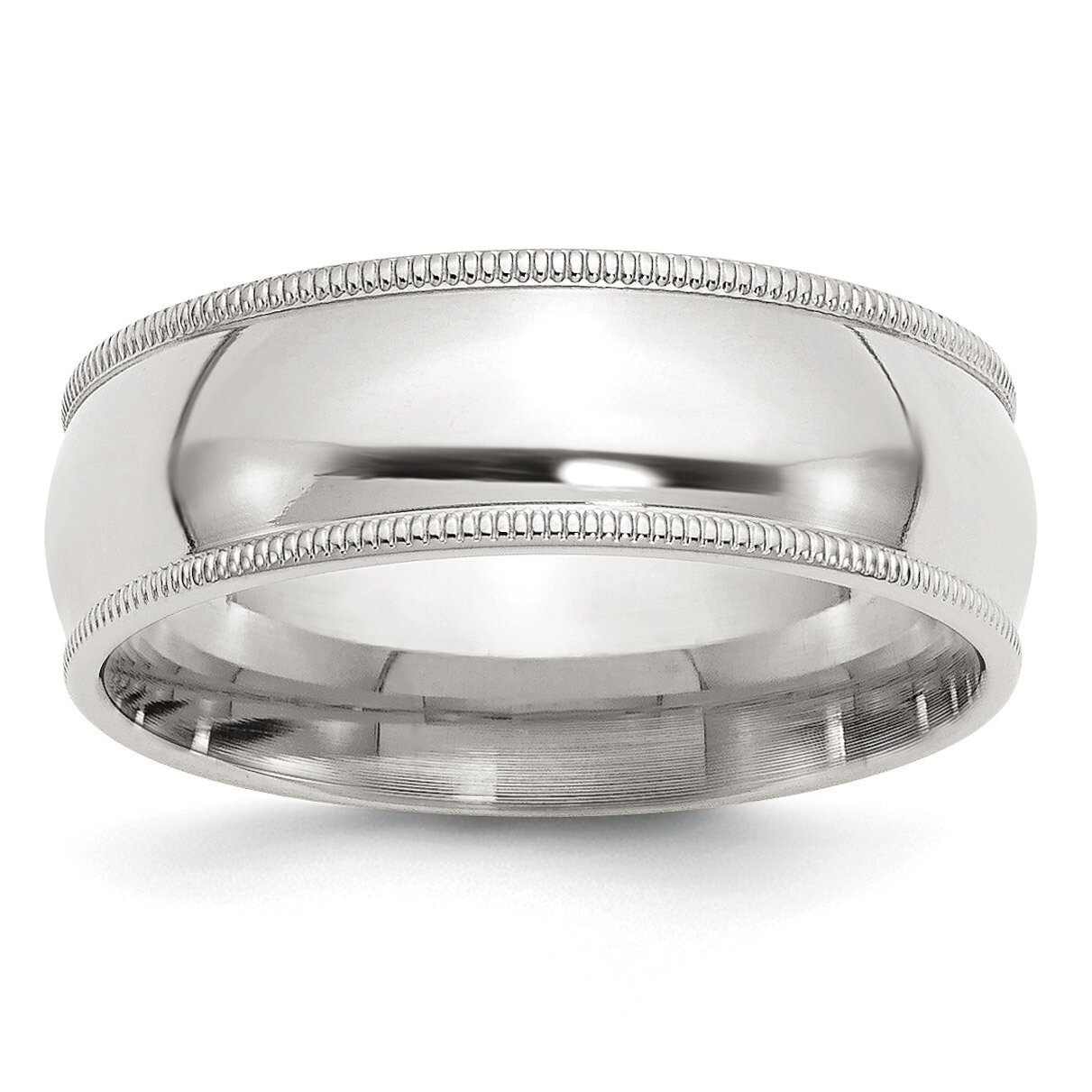 7mm Milgrain Comfort Fit Band - Sterling Silver QCFM070 by Chisel, MPN: QCFM070, 712273671053