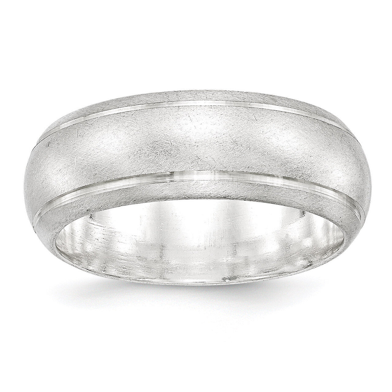 8mm Satin Finish Band - Sterling Silver QSFB080