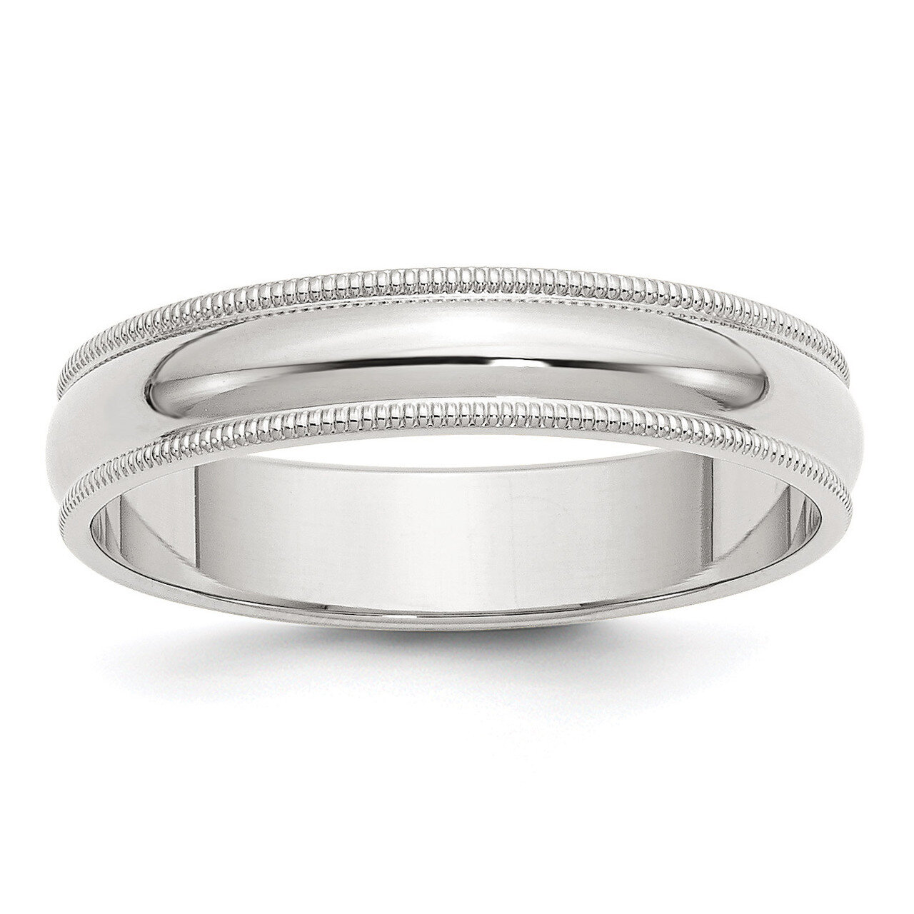 5mm Half Round Milgrain Band - Sterling Silver QWM050 by Chisel, MPN: QWM050, 883957260419