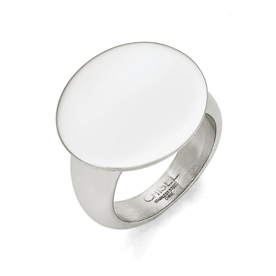 Polished Circle Ring - Stainless Steel SR349