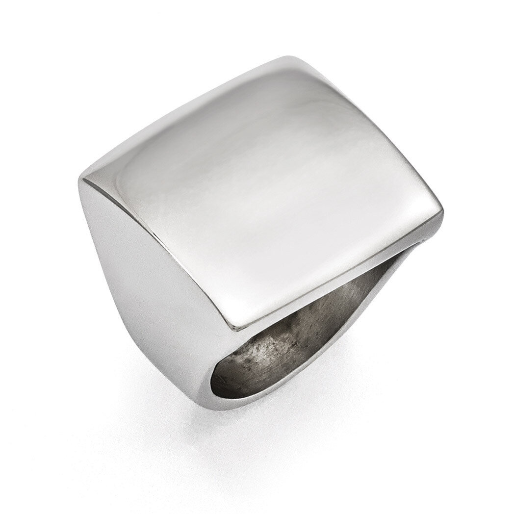 Polished Square Ring - Stainless Steel SR352