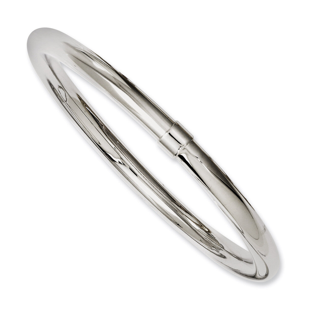 Polished Hollow Bangle Bracelet - Stainless Steel SRB1122 by Chisel, MPN: SRB1122, 886774986517