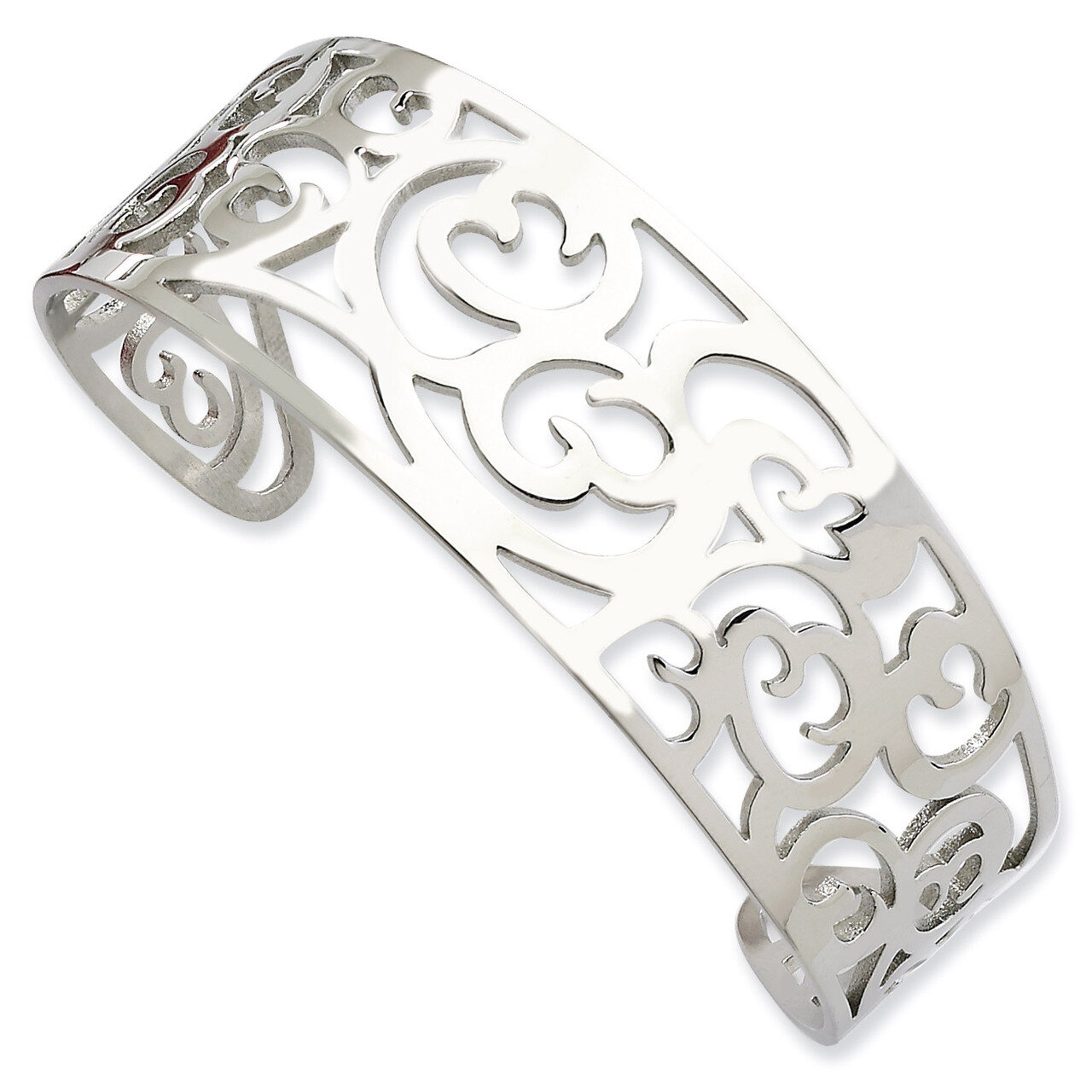 Fancy Cuff Bracelet - Stainless Steel SRB309 by Chisel, MPN: SRB309, 883957746524