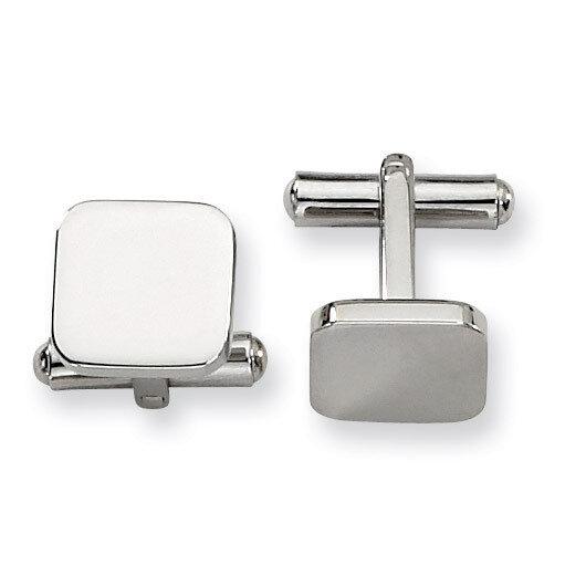 Polished Cufflinks - Stainless Steel SRC158 by Chisel, MPN: SRC158, 883957747279