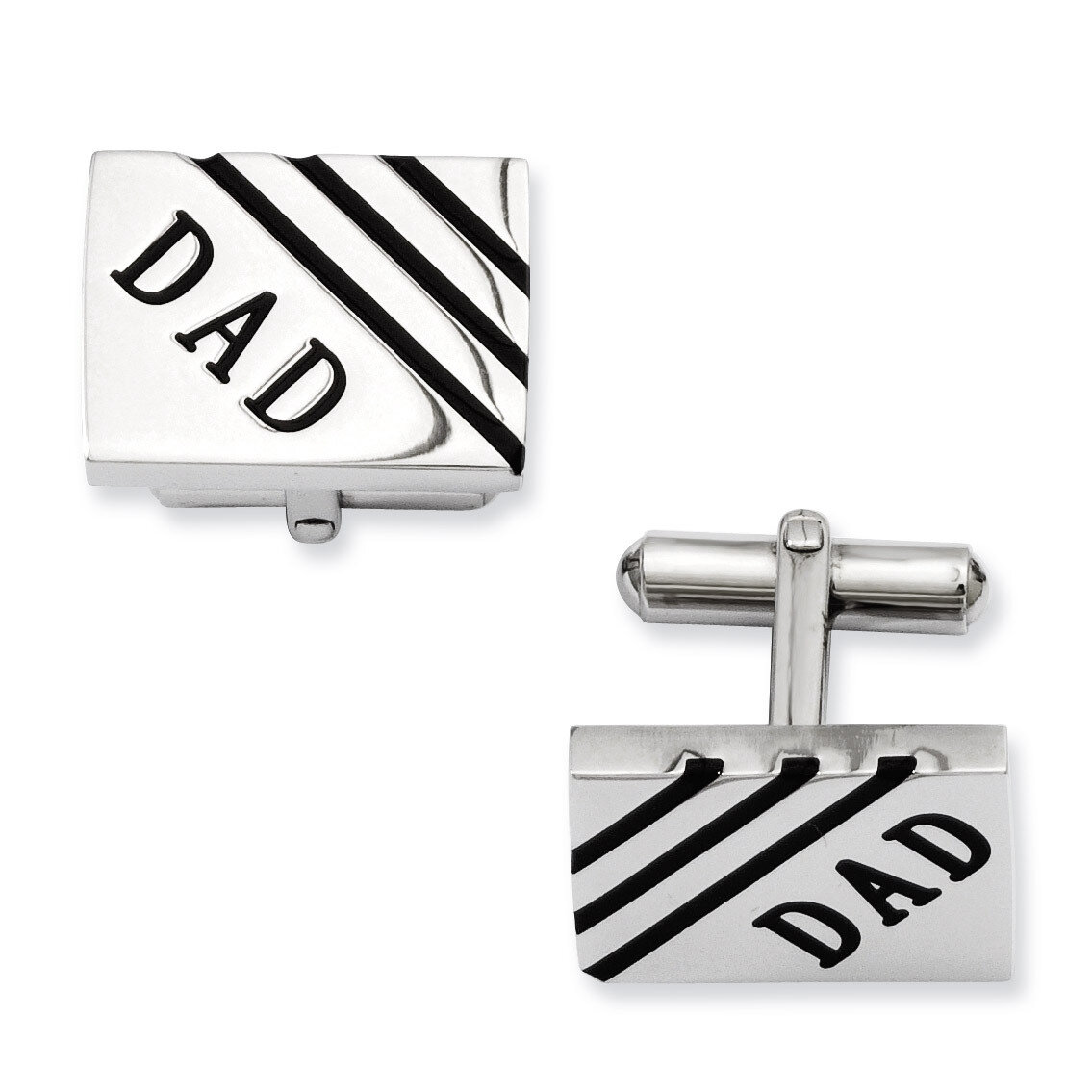 Dad Cufflinks - Stainless Steel SRC214 by Chisel, MPN: SRC214, 883957027586