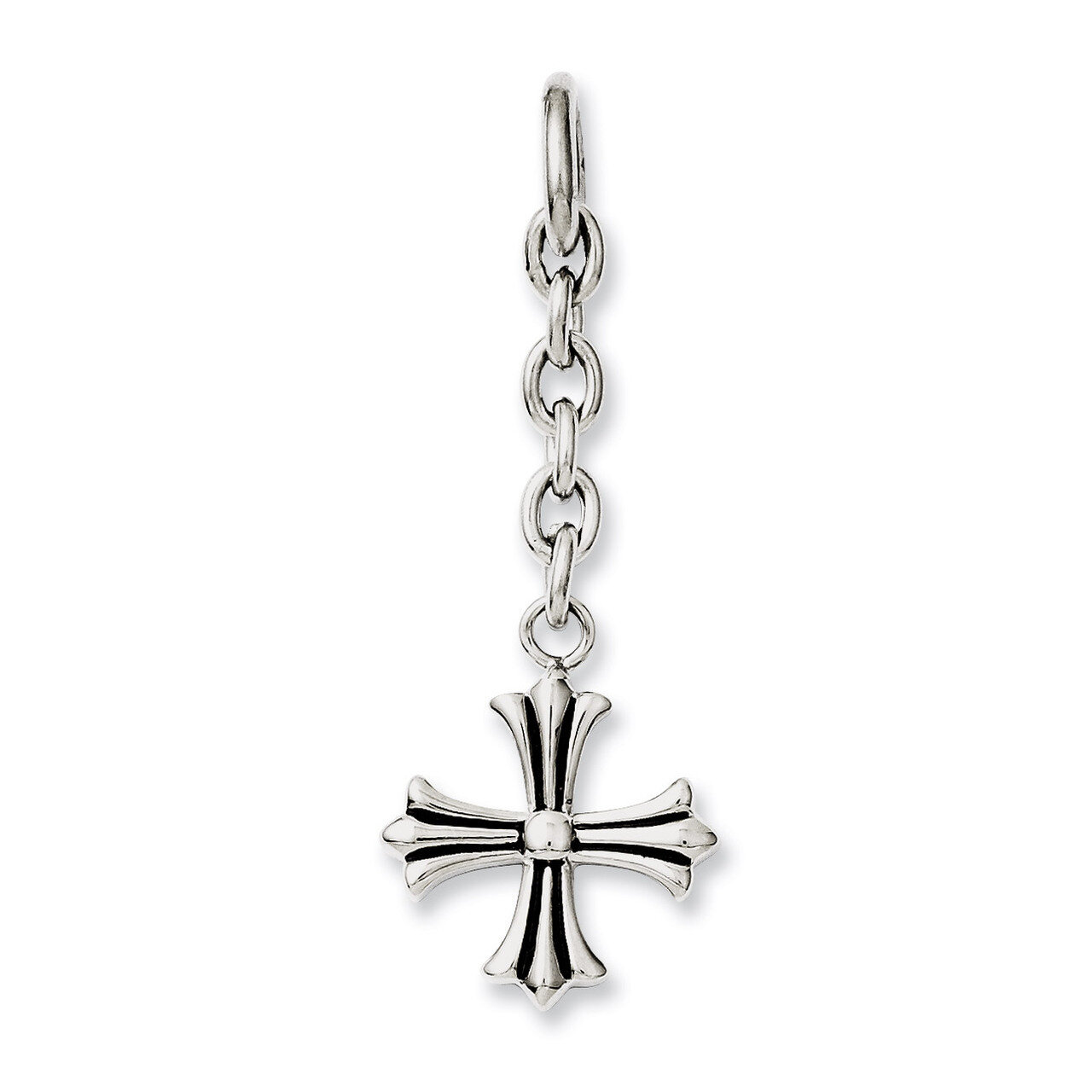 Cross Interchangeable Charm Pendant - Stainless Steel SRCH219 by Chisel, MPN: SRCH219,