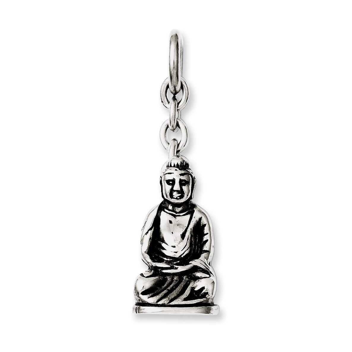 Buddha Interchangeable Charm Pendant - Stainless Steel SRCH237 by Chisel, MPN: SRCH237,