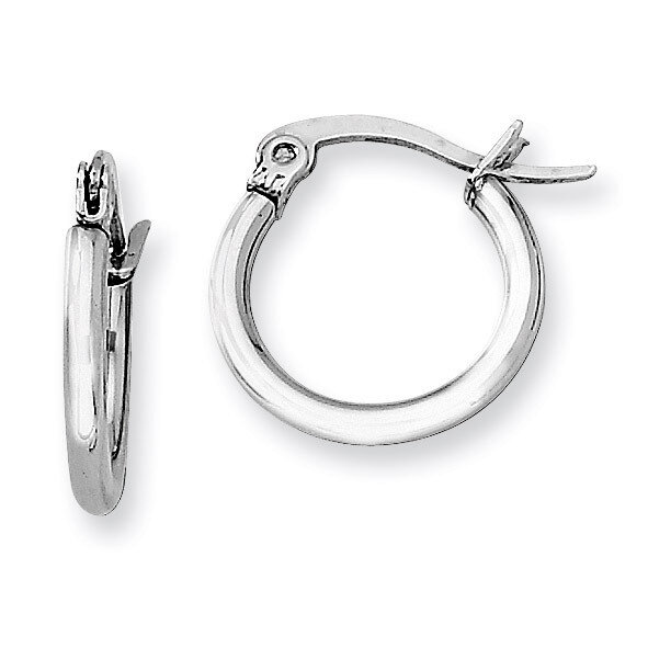 15.50mm Diameter Hoop Earrings - Stainless Steel SRE111 by Chisel, MPN: SRE111, 883957718323