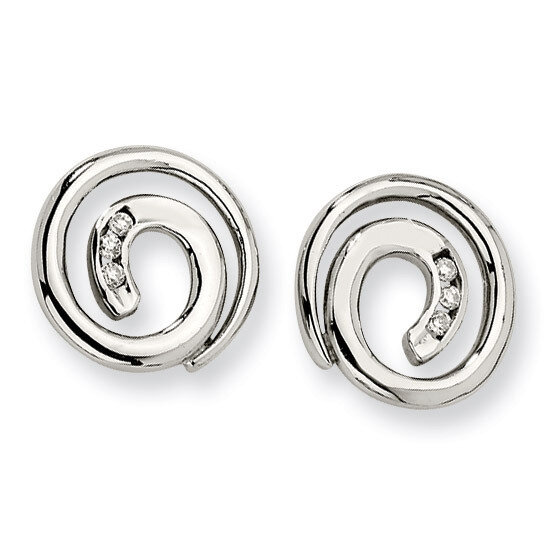 Synthetic Diamond Earrings - Stainless Steel SRE146