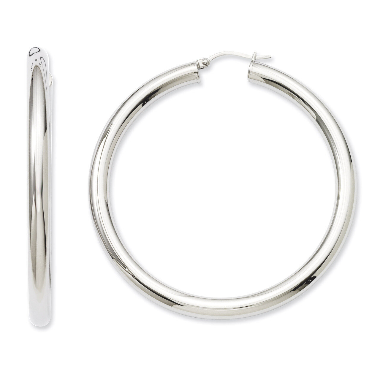 Polished Hoops - Stainless Steel SRE541 by Chisel, MPN: SRE541, 886774261201