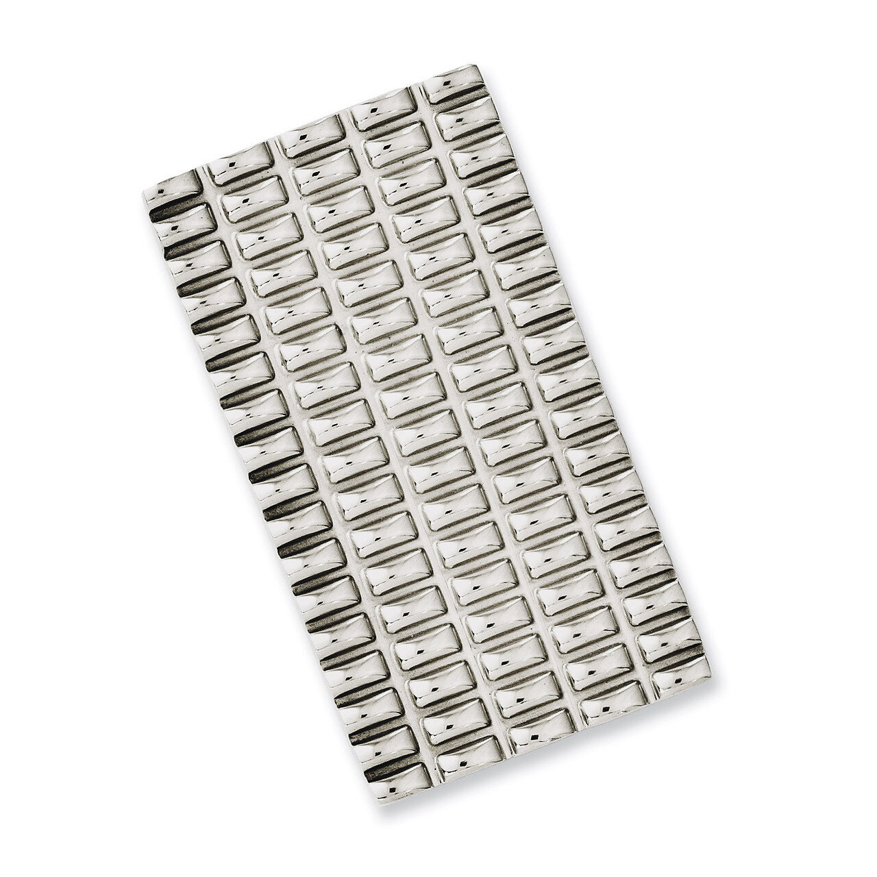 Textured &amp; Polished Money Clip - Stainless Steel SRM149