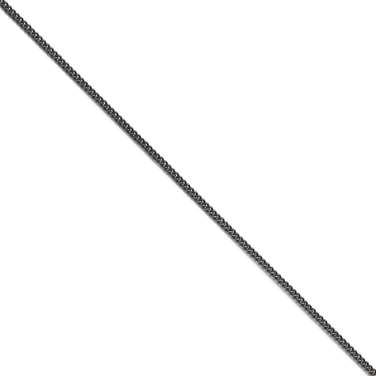 2.00mm 18 Inch Round Curb Antiqued Chain - Stainless Steel SRN1006 by Chisel, MPN: SRN1006, 8867744…