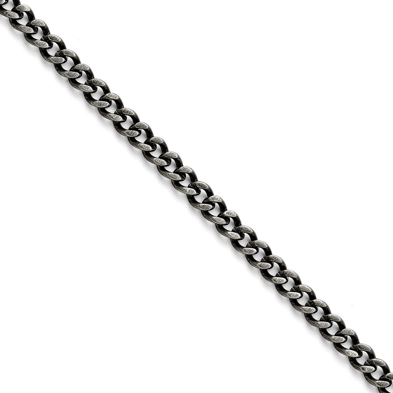 7.50mm Oxidized Curb Chain - Stainless Steel SRN1611