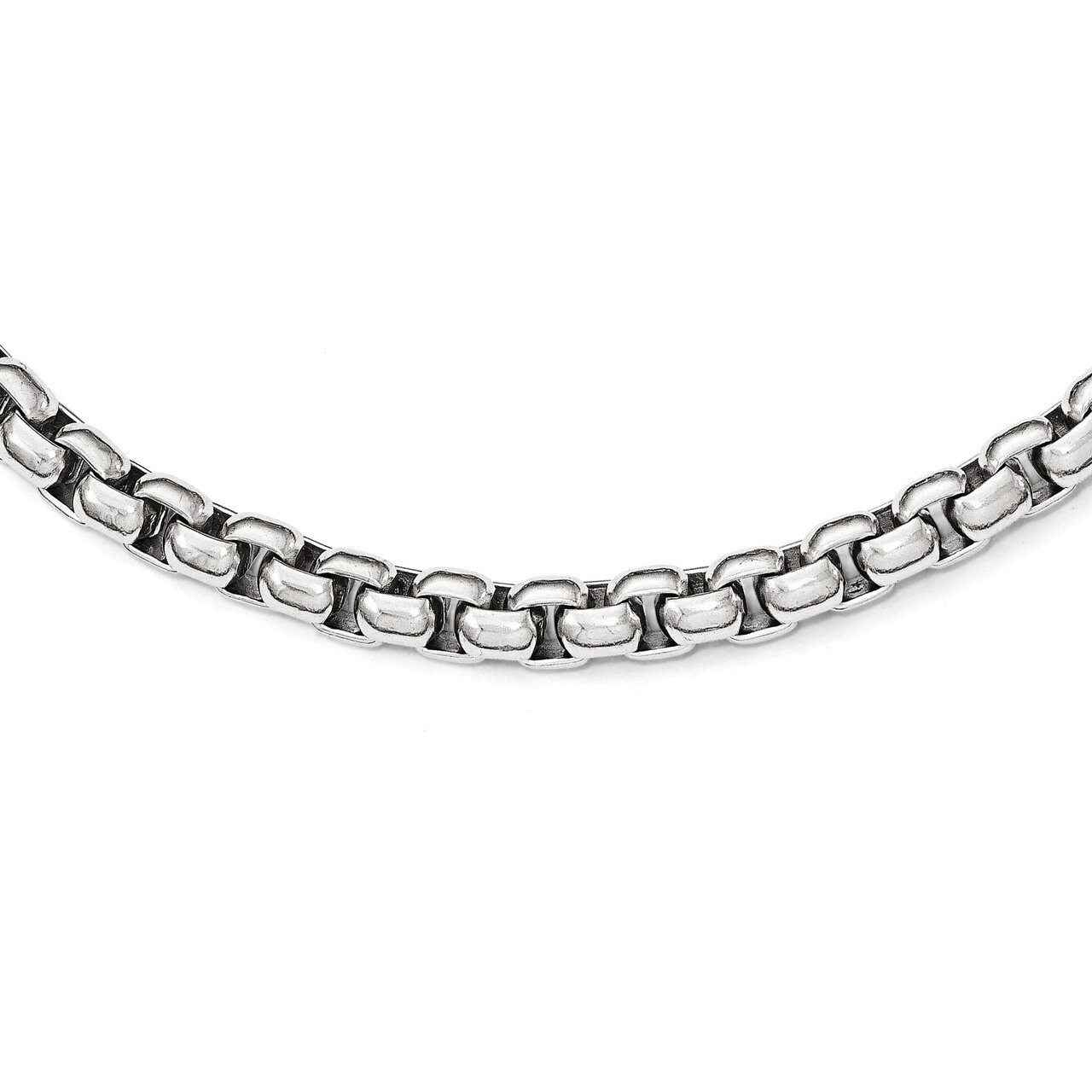 Polished 24 Inch Necklace - Stainless Steel SRN1799-24
