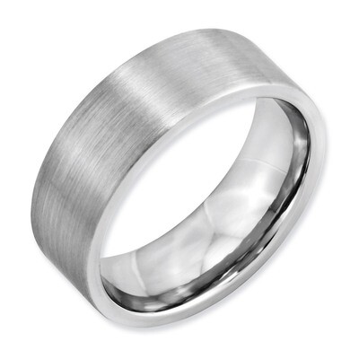Flat Satin 8mm Band - Cobalt CC19 by Chisel, MPN: CC19, 886774026091