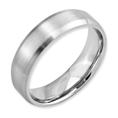 Beveled Edge Satin 6mm Band - Cobalt CC13 by Chisel, MPN: CC13, 886774025308