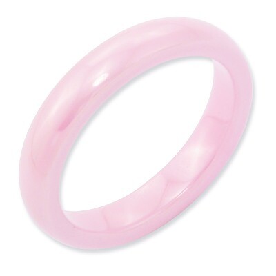 Pink 4mm Polished Band - Ceramic CER32 by Chisel, MPN: CER32, 883957223667