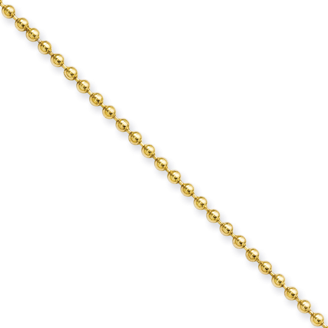 IP Gold-plated 2.0mm 18 Inch Ball Chain - Stainless Steel SRN222GP