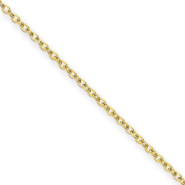 Gold IP plated 2.30mm 18 Inch Cable Chain - Stainless Steel SRN228GP by Chisel, MPN: SRN228GP, 8839…