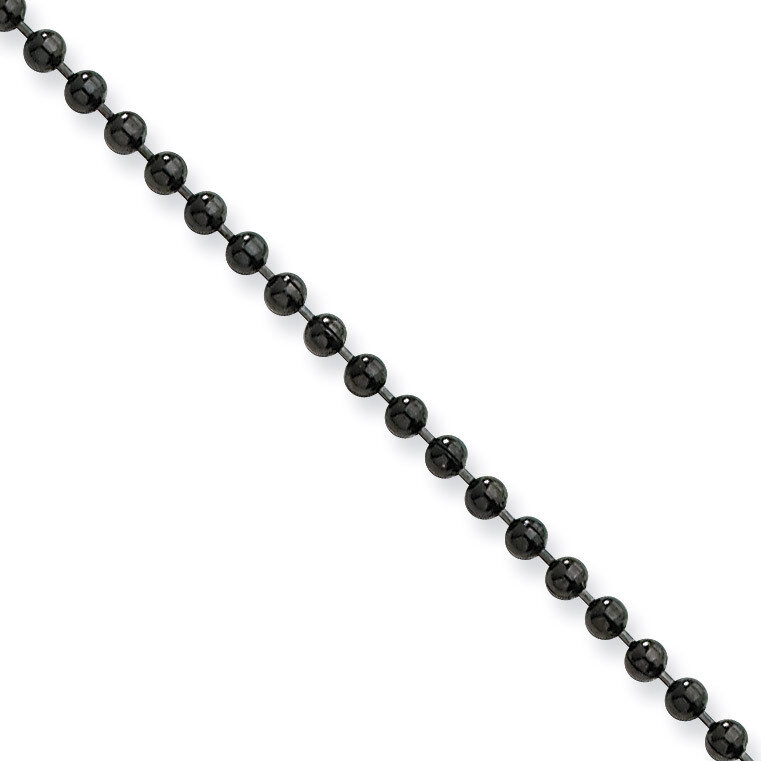 2.0mm IP Black-plated 18 Inch Ball Chain - Stainless Steel SRN667