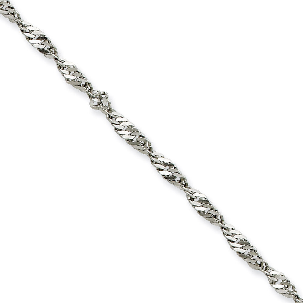 2.5mm 18 Inch Singapore Chain - Stainless Steel SRN677 by Chisel, MPN: SRN677, 886774042992