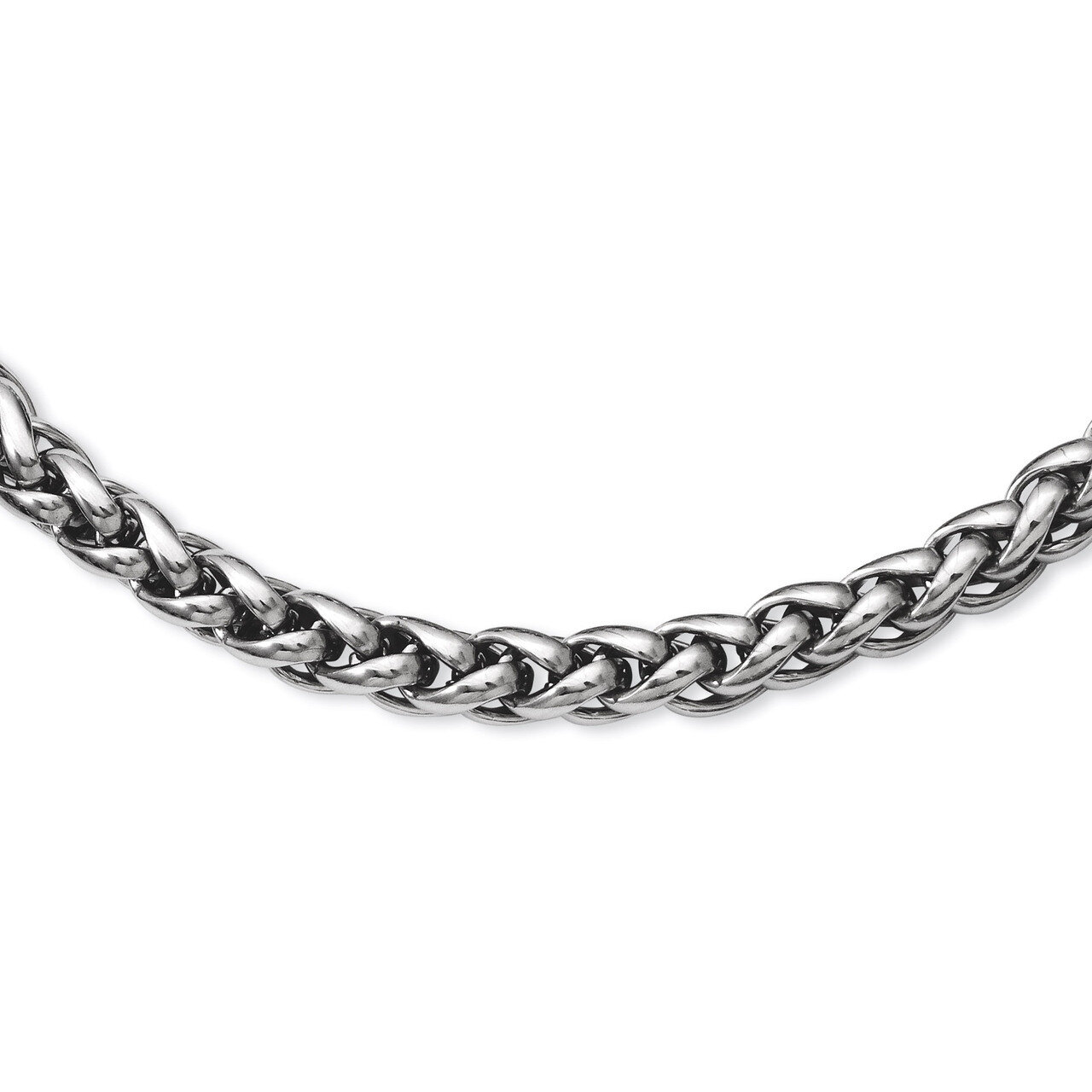 Polished 18 Inch Necklace - Stainless Steel SRN846