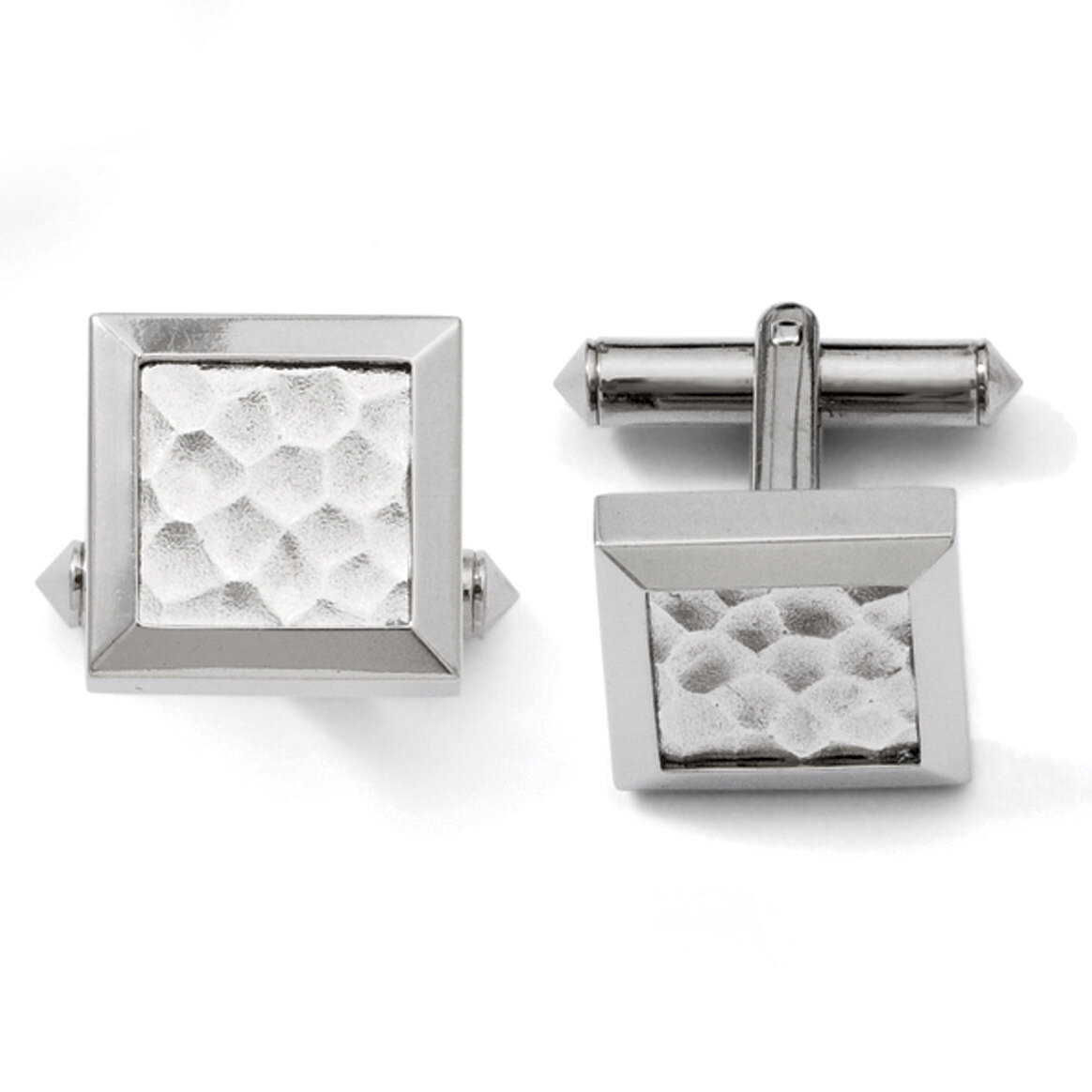 Hammered Cufflinks - Titanium TBC115 by Chisel, MPN: TBC115, 886774237787