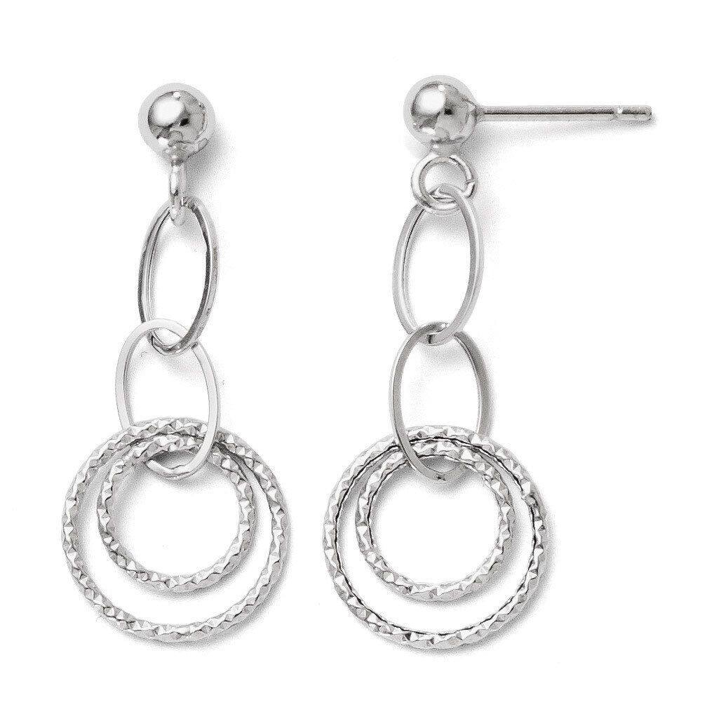Leslie&#39;s Post Dangle Earrings - 10k White Gold HB-10LE135, MPN: 10LE135, 883957535685