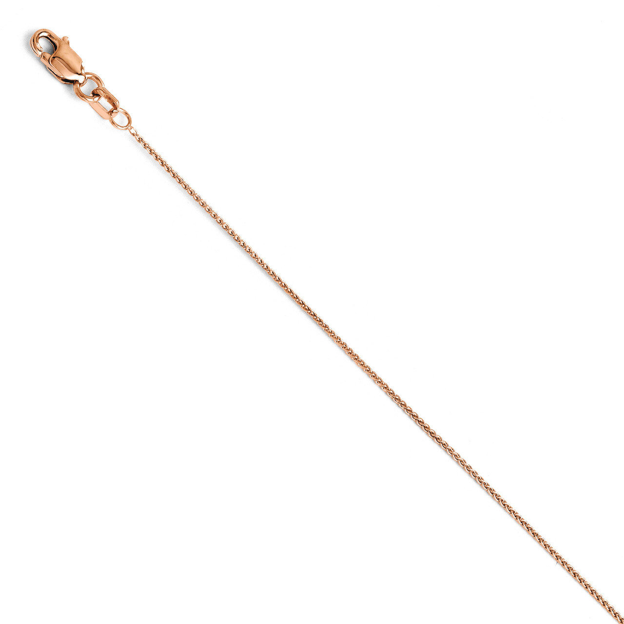 .8mm Baby Wheat Chain 16 Inch - 14k Rose Gold HB-1203-16