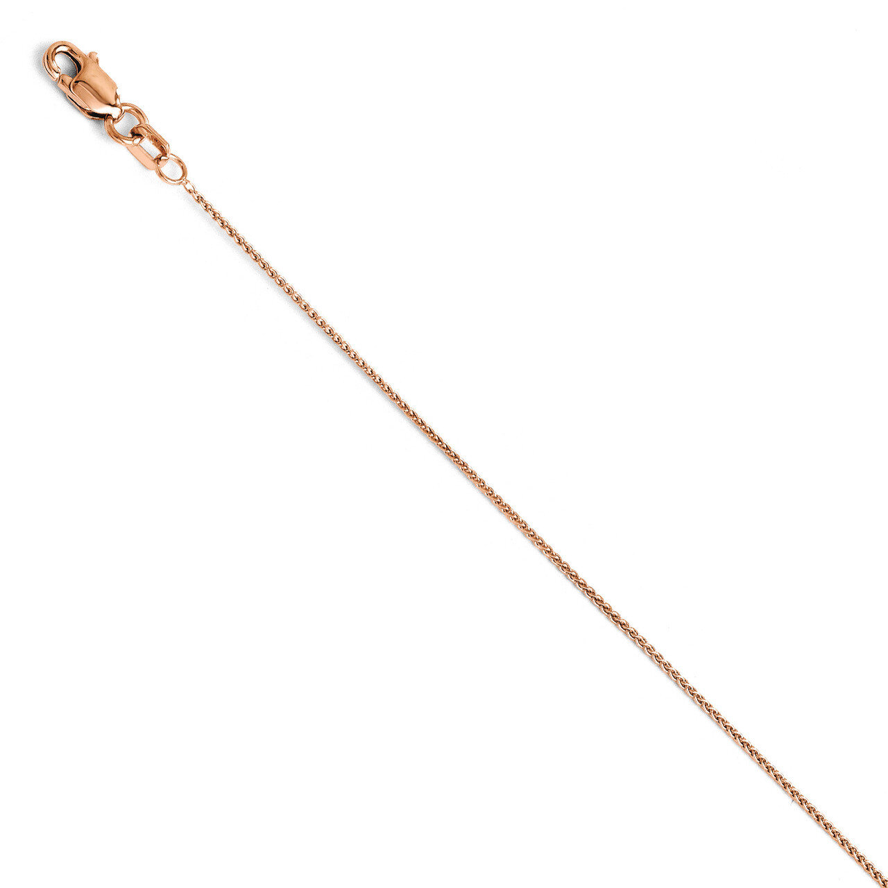 .8mm Baby Wheat Chain 18 Inch - 14k Rose Gold HB-1203-18