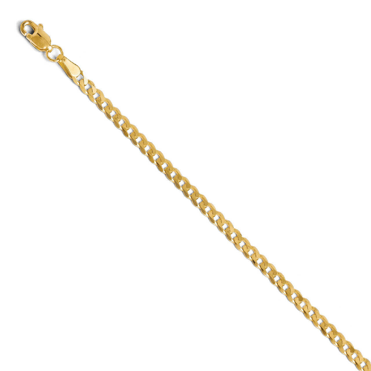 Leslie&#39;s 2.9mm Beveled Curb Chain 7 Inch - 14k Gold HB-1237-7, MPN: 1237-7, 886774542379