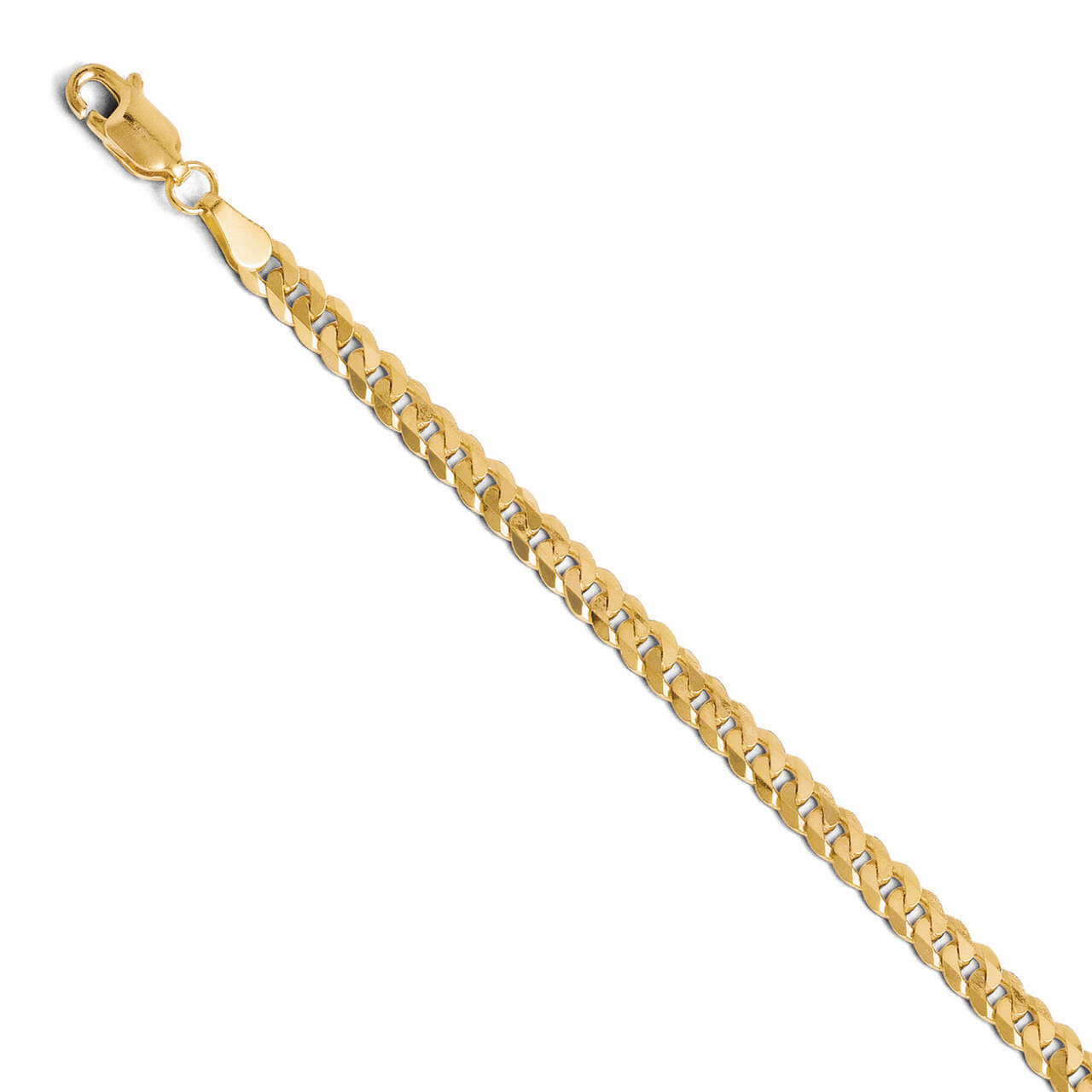 Leslie&#39;s 3.9mm Beveled Curb Chain 24 Inch - 14k Gold HB-1238-24, MPN: 1238-24, 886774542416