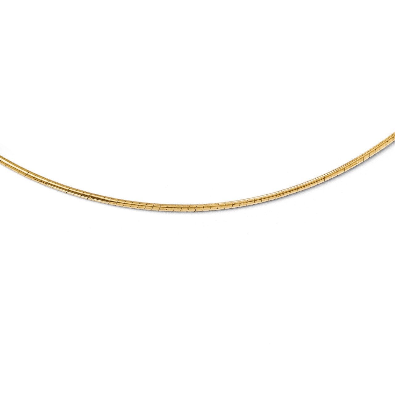 Leslie&#39;s 2mm Round Omega Necklace Chain 18 Inch - 14k Gold HB-1243-18, MPN: 1243-18, 886774996967