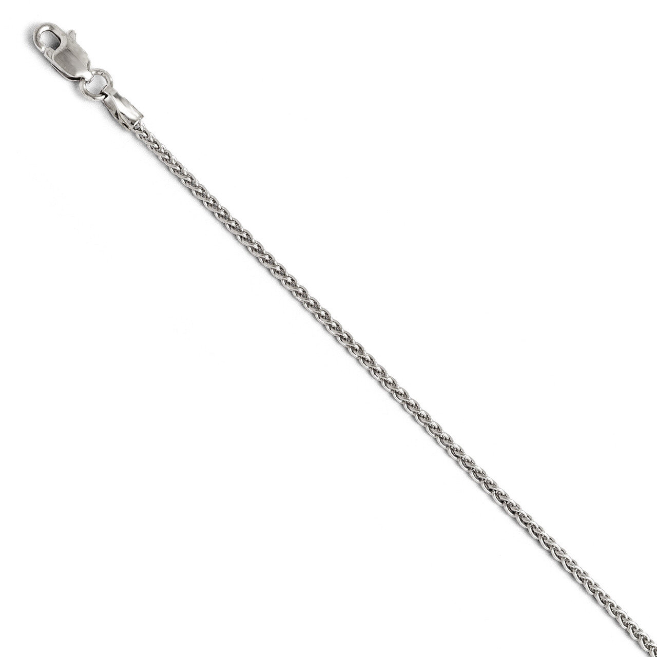 Leslie&#39;s 1.5mm Wheat Chain 16 Inch - 14k White Gold HB-1534-16, MPN: 1534-16, 886774544557