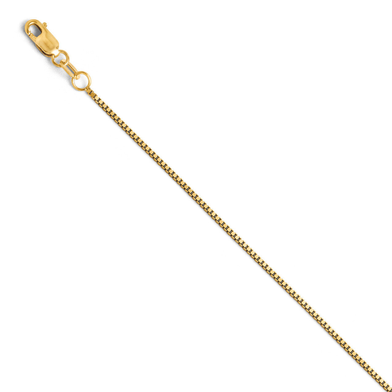 Box with Lobster Chain 18 Inch - 14k Gold HB-1556-18