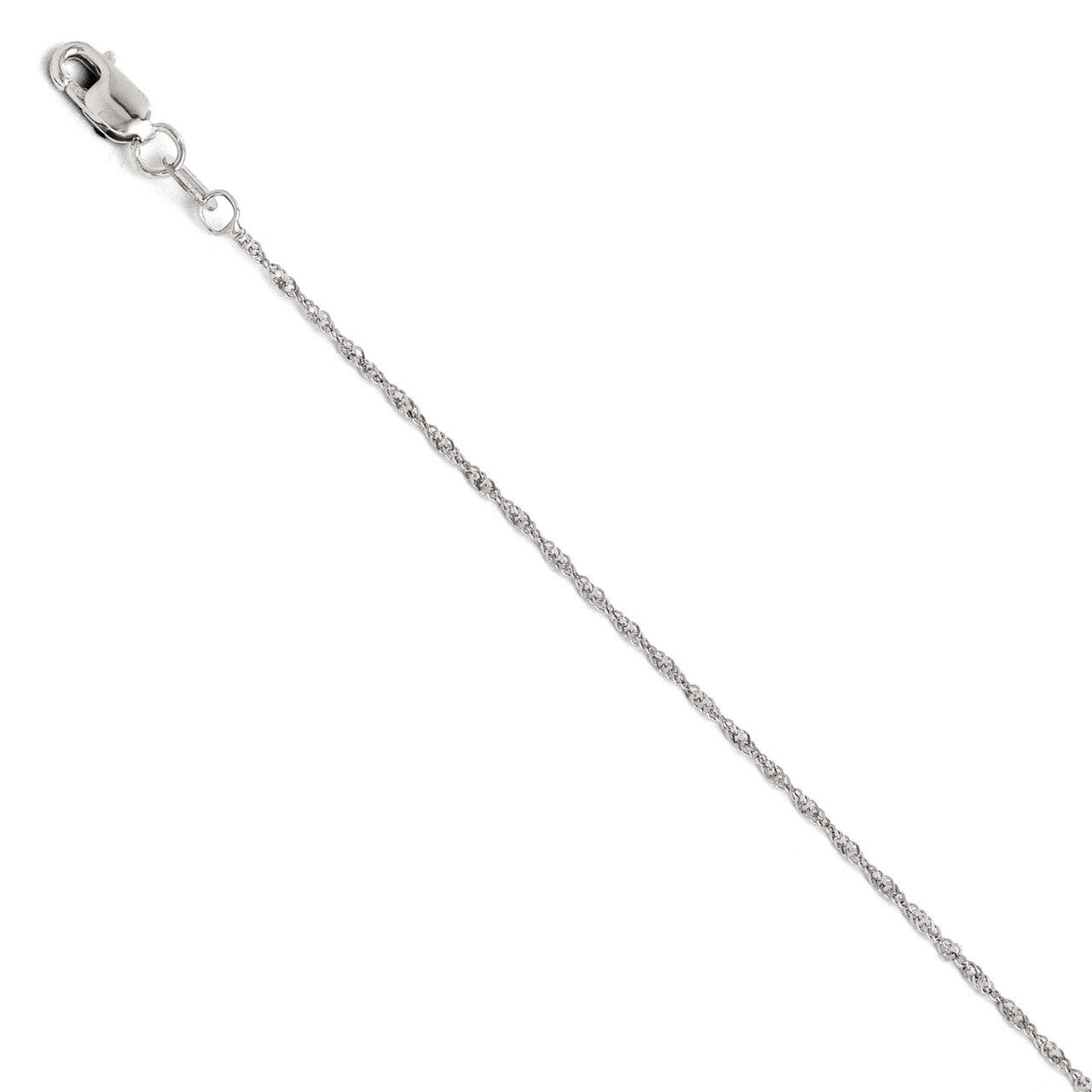 Leslie&#39;s Singapore Chain 18 Inch - 14k White Gold HB-1594-18, MPN: 1594-18, 886774559179