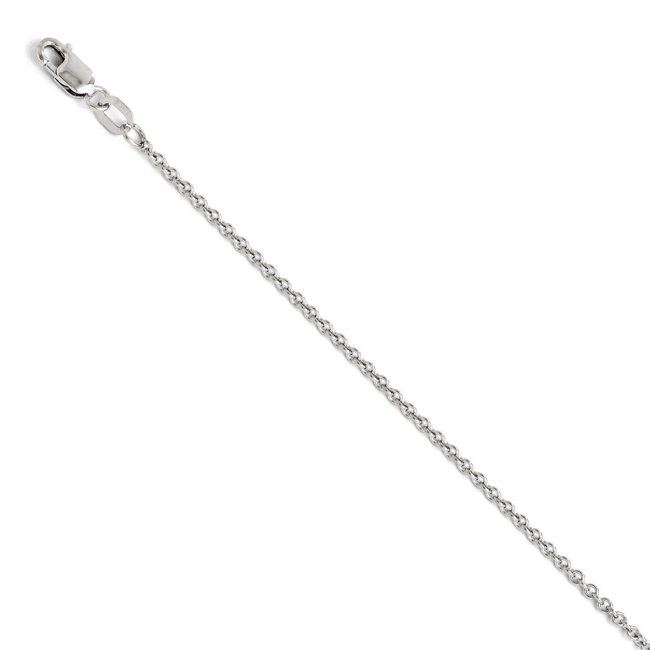 Leslie&#39;s Round Cable Chain 18 Inch - 14k White Gold HB-1703-18, MPN: 1703-18, 886774995922