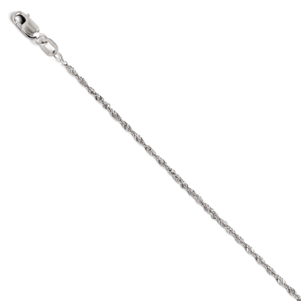 Leslie&#39;s Singapore Chain 18 Inch - 14k White Gold HB-1805-18, MPN: 1805-18, 886774996356