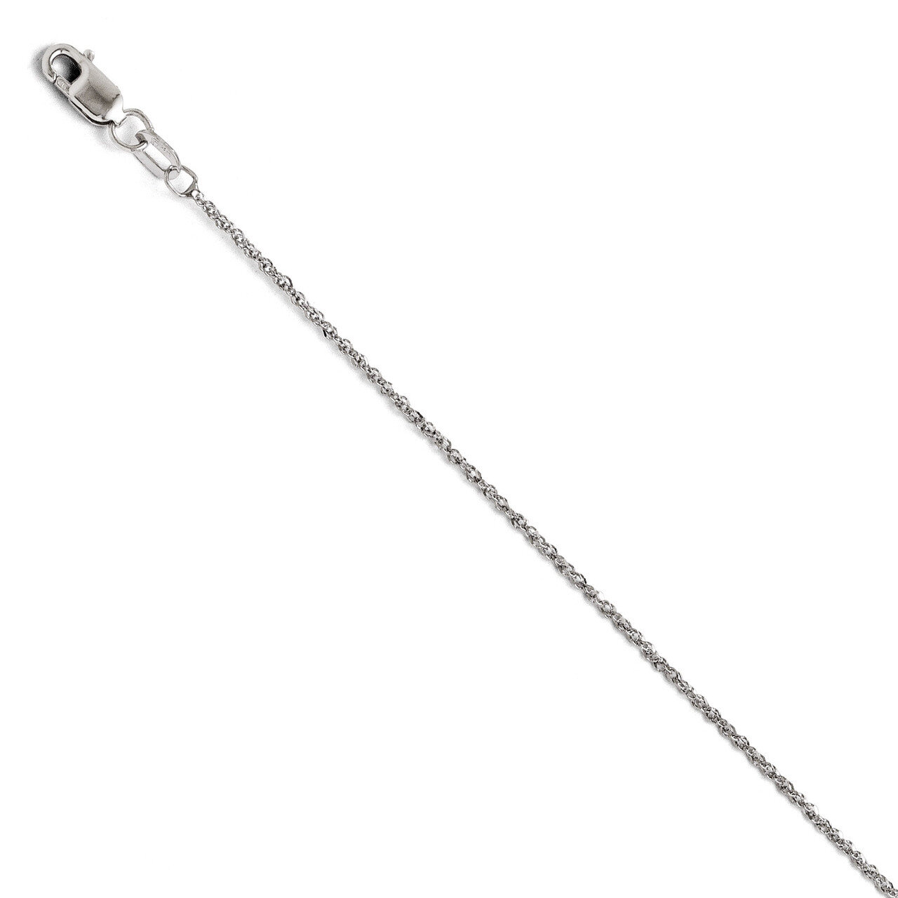 Leslie&#39;s Sparkle Singapore Chain 18 Inch - 14k White Gold HB-1829-18, MPN: 1829-18, 886774559100