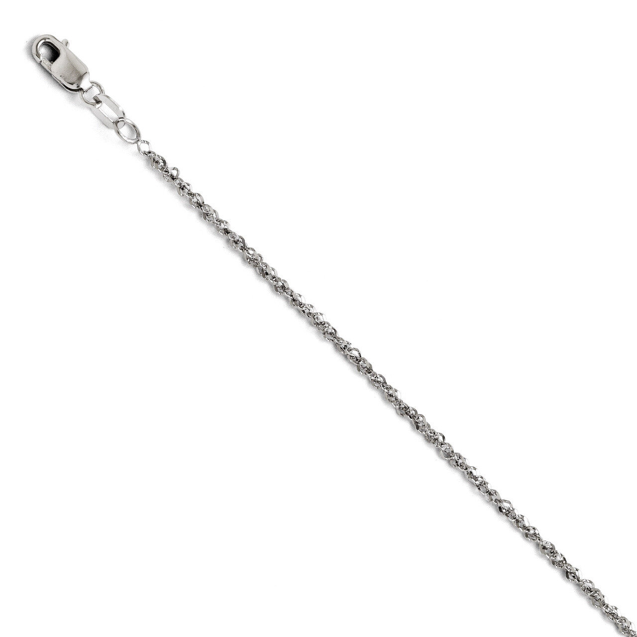 Leslie&#39;s Sparkle Singapore Chain 24 Inch - 14k White Gold HB-1833-24, MPN: 1833-24, 883957500461