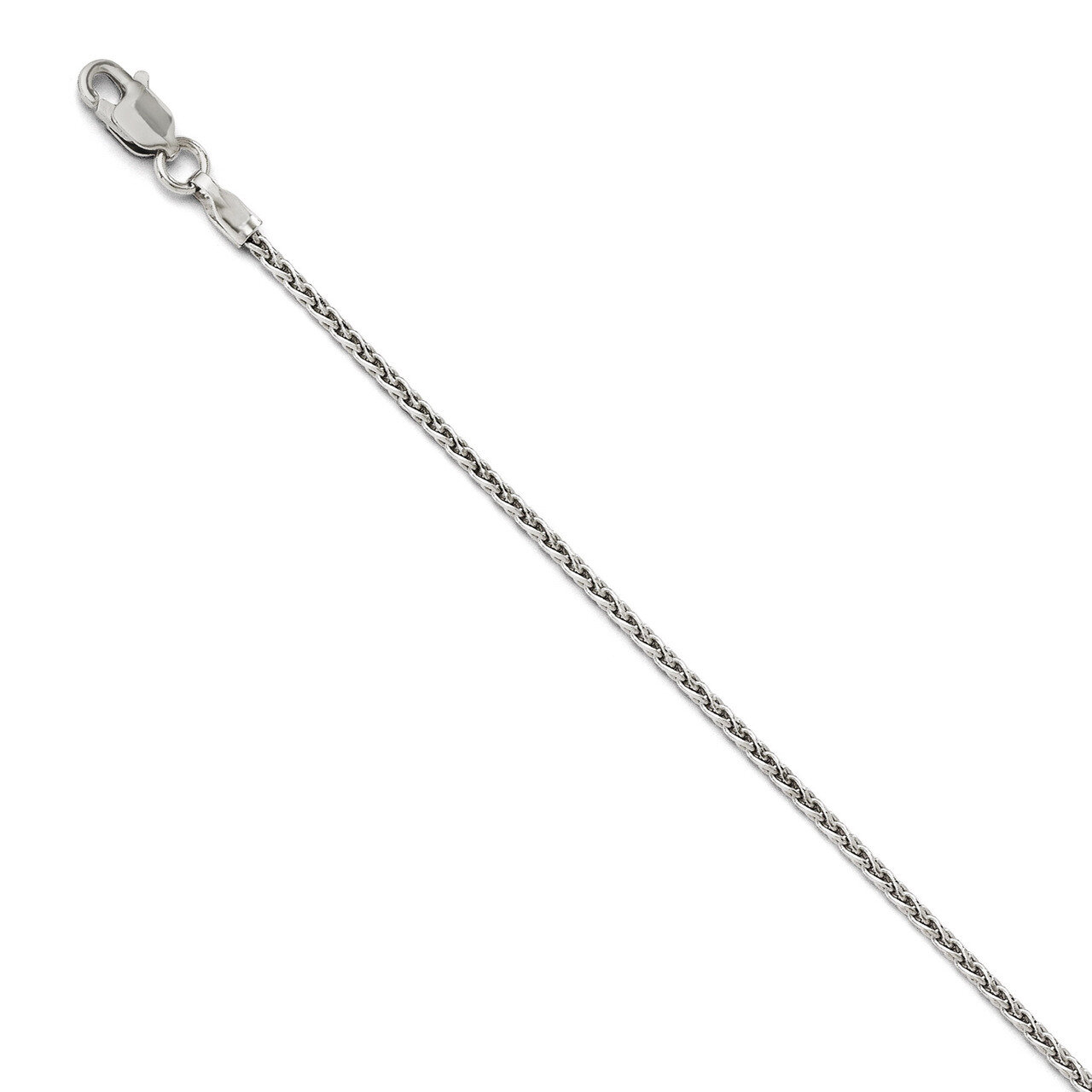 Leslie&#39;s 1.3mm Wheat Chain 20 Inch - 14k White Gold HB-1955-20, MPN: 1955-20, 886774995601