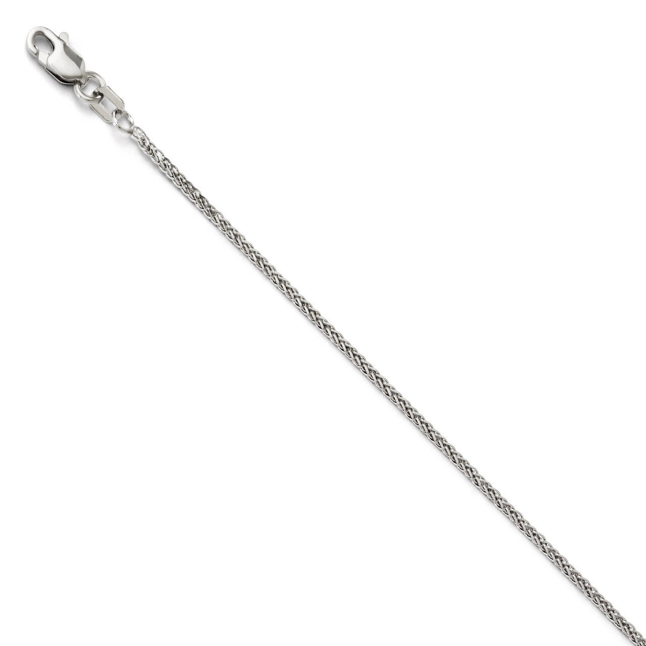 Leslie&#39;s Quadra Wheat Chain 16 Inch - 14k White Gold HB-1965-16, MPN: 1965-16, 886774995687