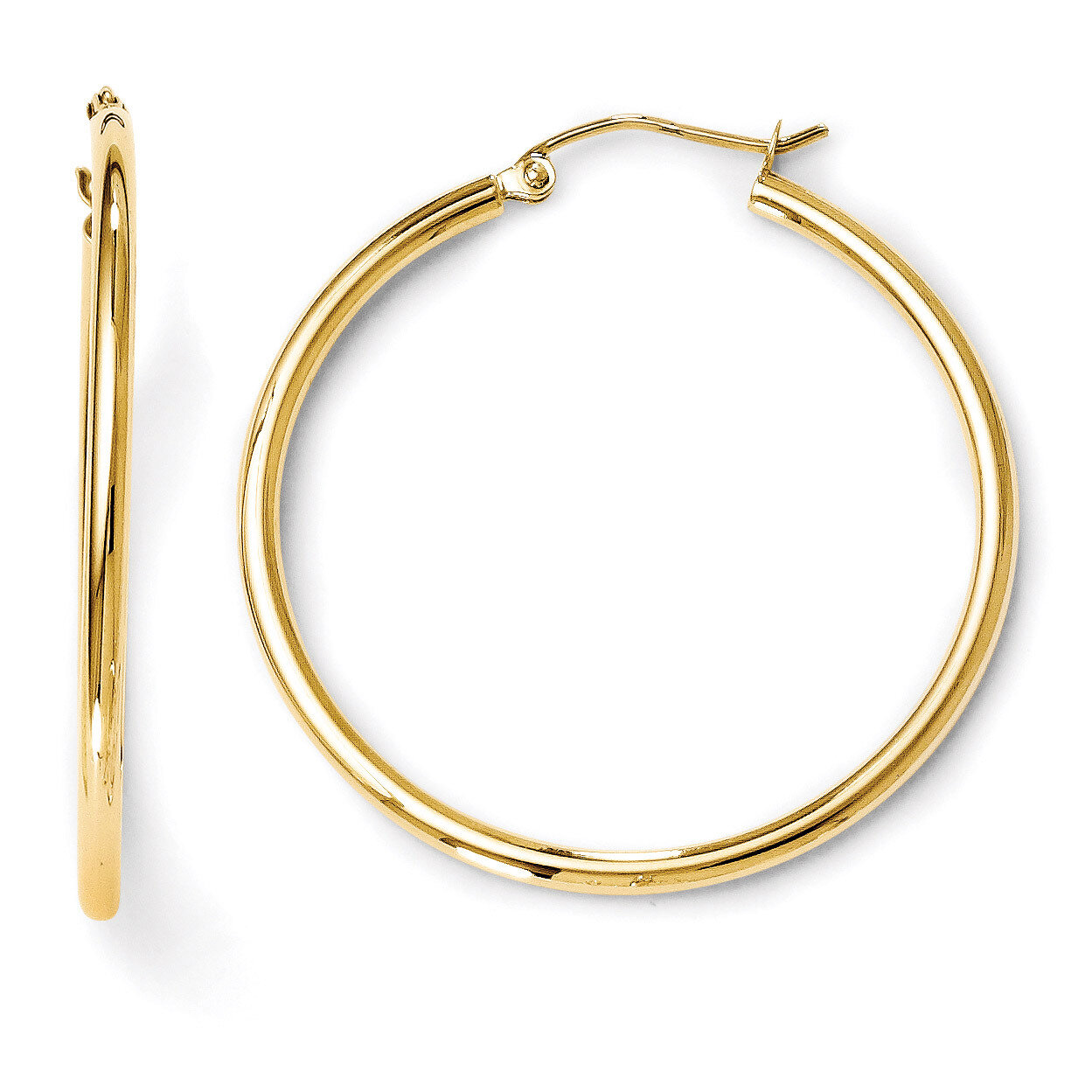 Leslie&#39;s Polished 2mm Hoop Earrings - 14k Gold HB-231, MPN: 231, 886774568959