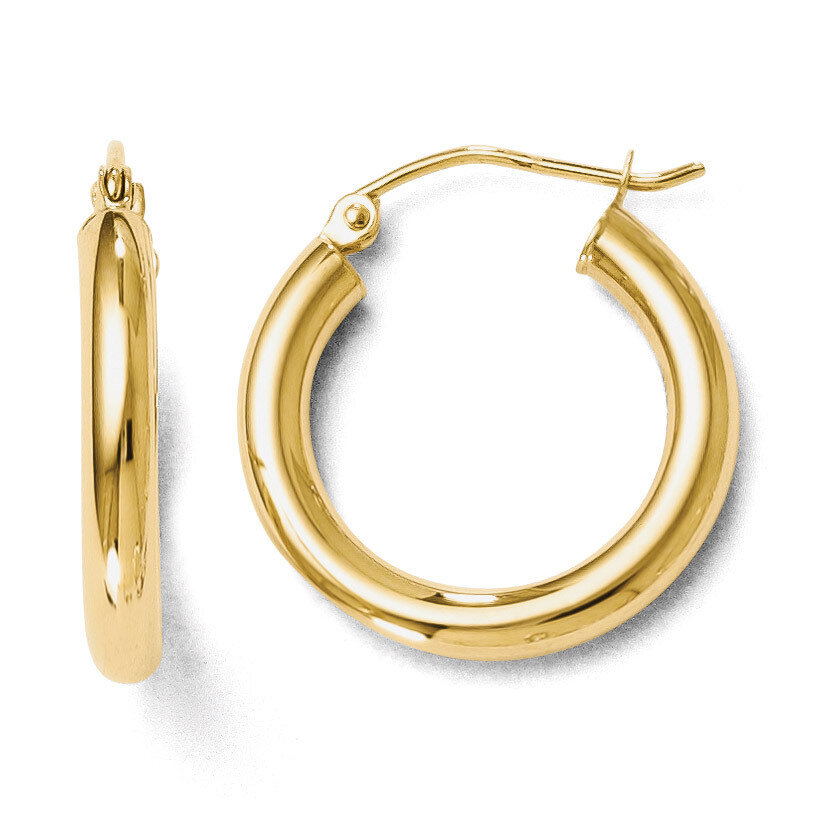 Leslie&#39;s Polished 3mm Hoop Earrings - 14k Gold HB-241, MPN: 241, 886774568966