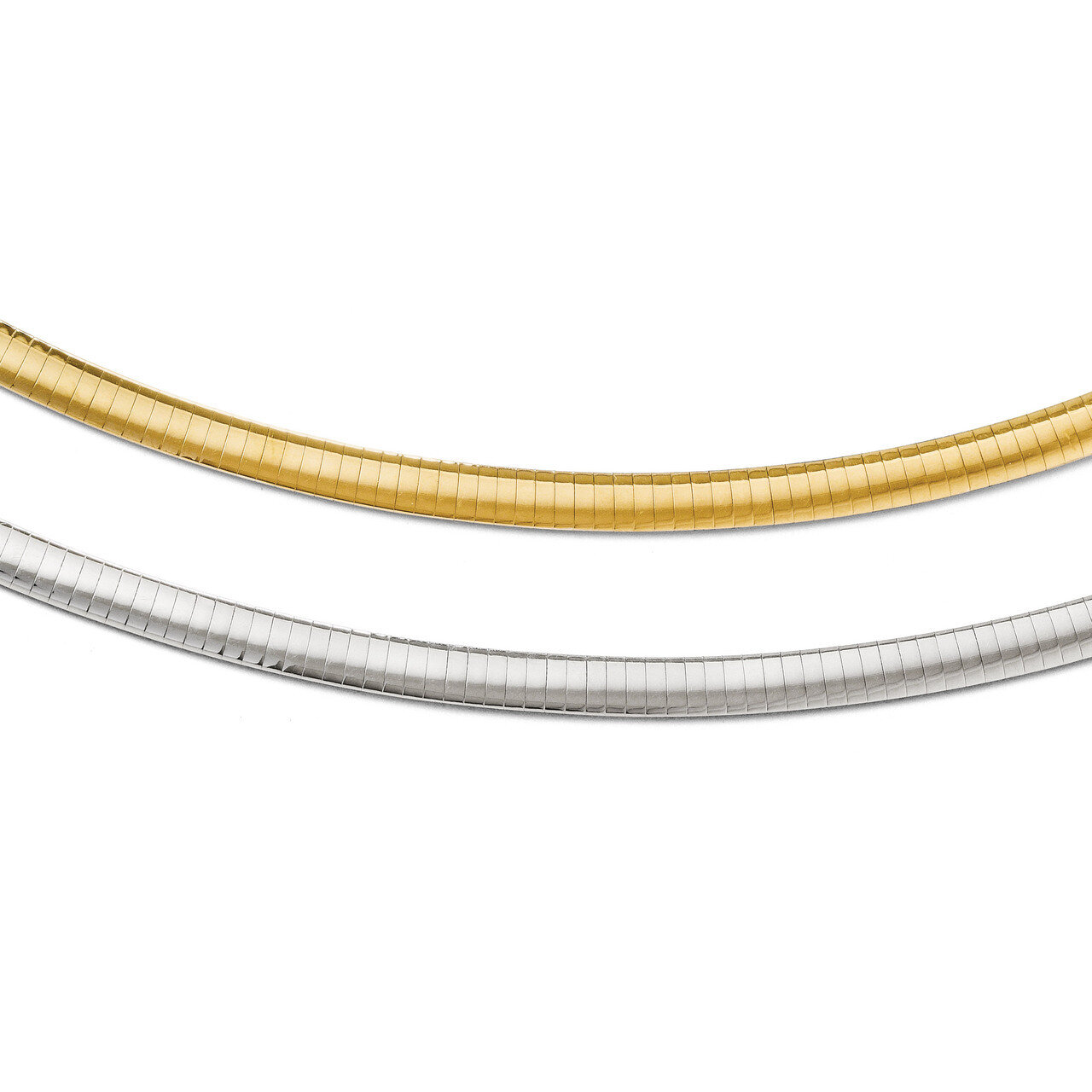 Leslie&#39;s Supreme Reversible Omega Chain 16 Inch - 14k Gold Two-tone HB-2692-16, MPN: 2692-16, 88395…