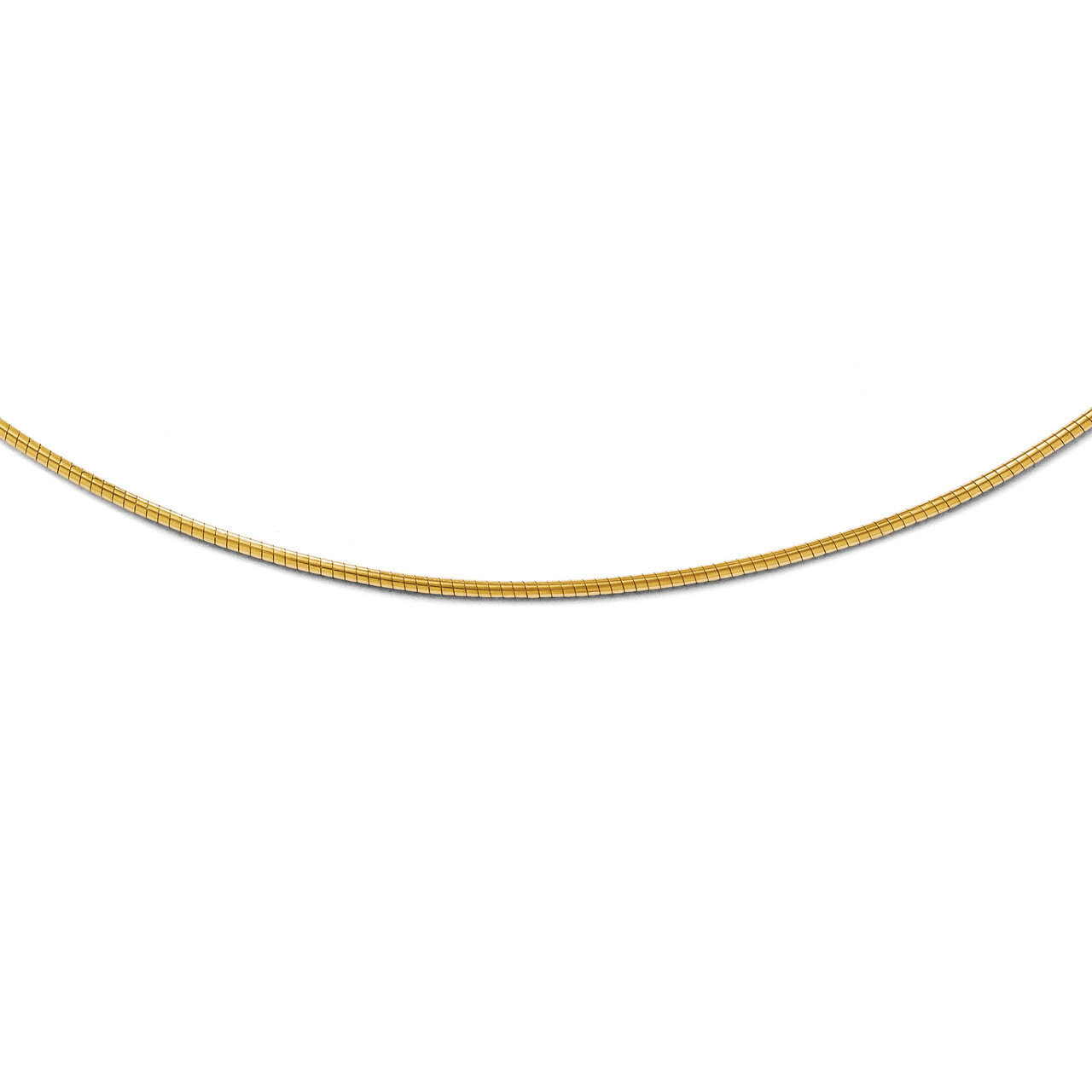 1.2mm Omega/Detachable clasp Chain 16 Inch - 14k Gold HB-2782-16